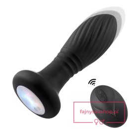 Lighting anal plug black