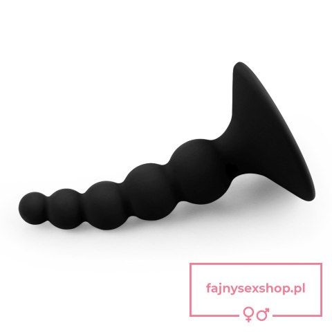 Lure me Beaded Anal Plug Black Lure me Beaded Anal Plug Black
