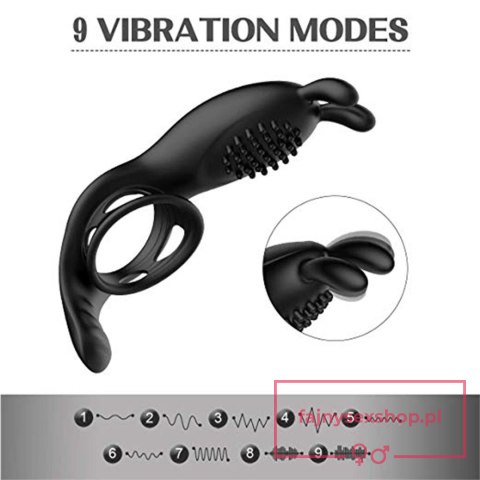 RabbitVibration Cock Ring with remote RabbitVibration Cock Ring with remote