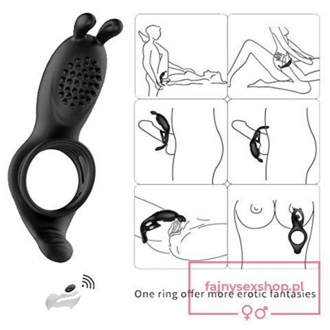 RabbitVibration Cock Ring with remote RabbitVibration Cock Ring with remote
