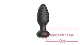 Retating remote anal plug