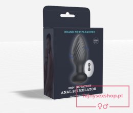 Retating remote anal plug