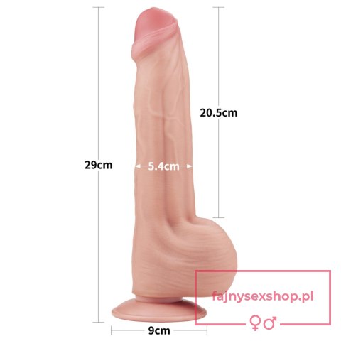 11.5'' King Sized Sliding Skin Dual Layer Dong 11.5'' King Sized Sliding Skin Dual Layer Dong