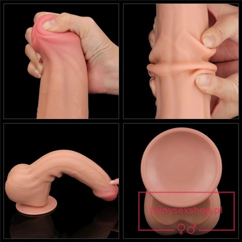 11.5'' King Sized Sliding Skin Dual Layer Dong 11.5'' King Sized Sliding Skin Dual Layer Dong