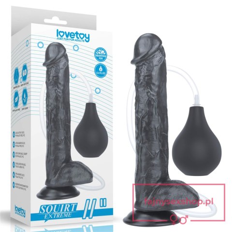 11'' Squirt Extreme Dildo - Black 11'' Squirt Extreme Dildo - Black