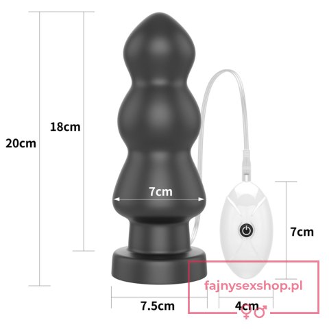 7.8"" King Sized Vibrating Anal Rigger 7.8"" King Sized Vibrating Anal Rigger