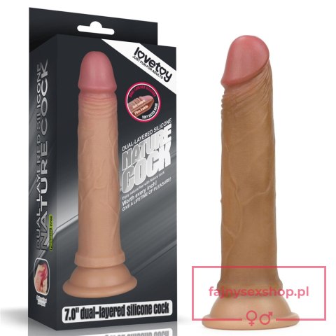 7'' Dual layered Platinum Silicone Cock 7'' Dual layered Platinum Silicone Cock