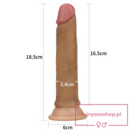 7'' Dual layered Platinum Silicone Cock