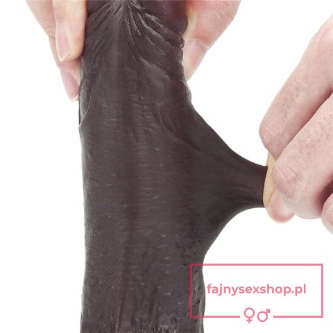 7'' Sliding Skin Dual Layer Dong - Black 7'' Sliding Skin Dual Layer Dong - Black