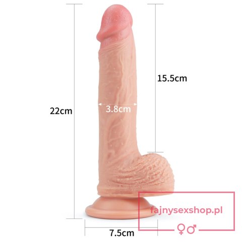 8.5'' Dual layered Platinum Silicone Cock 8.5'' Dual layered Platinum Silicone Cock