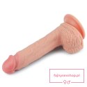 8.5'' Dual layered Platinum Silicone Cock