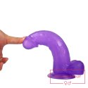 8"" Jelly Studs Crystal Dildo Large Purple 8"" Jelly Studs Crystal Dildo Large Purple