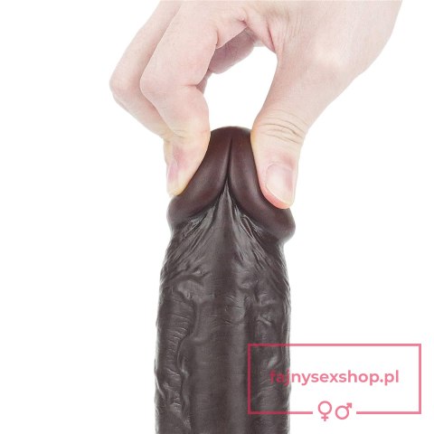 9.0'' Sliding Skin Dual Layer Dong - Black 9.0'' Sliding Skin Dual Layer Dong - Black
