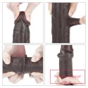 9.0'' Sliding Skin Dual Layer Dong - Black 9.0'' Sliding Skin Dual Layer Dong - Black