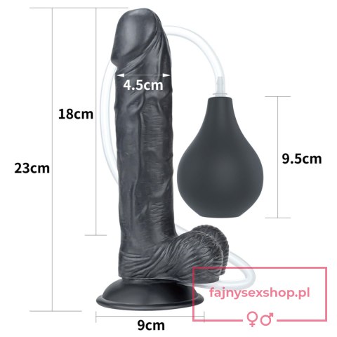 9'' Squirt Extreme Dildo - Black 9'' Squirt Extreme Dildo - Black