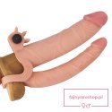 Add 1"" Pleasure X Tender Vibrating Double Penis Sleeve Add 1"" Pleasure X Tender Vibrating Double Penis Sleeve
