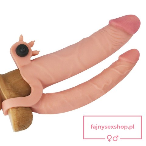 Add 1"" Pleasure X Tender Vibrating Double Penis Sleeve Add 1"" Pleasure X Tender Vibrating Double Penis Sleeve