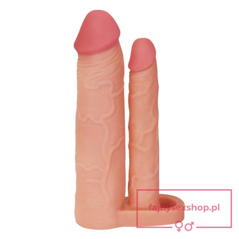 Add 2"" Pleasure X Tender Double Penis Sleeve Add 2"" Pleasure X Tender Double Penis Sleeve