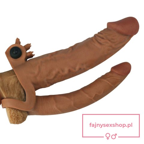 Add 2"" Pleasure X Tender Vibrating Double Penis Sleeve Add 2"" Pleasure X Tender Vibrating Double Penis Sleeve
