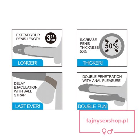 Add 3"" Pleasure X Tender Vibrating Double Penis Sleeve Add 3"" Pleasure X Tender Vibrating Double Penis Sleeve