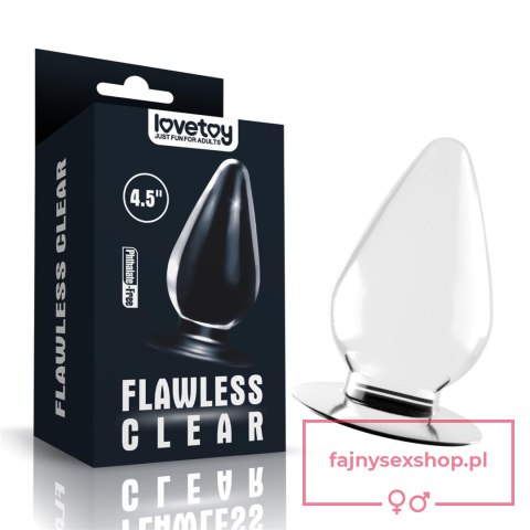 Flawless Clear Anal Plug 4.5'' Flawless Clear Anal Plug 4.5''