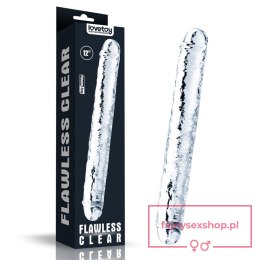 Flawless Clear Double dildo 12''