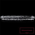 Flawless Clear Double dildo 12''