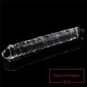 Flawless Clear Double dildo 12''