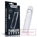 Flawless Clear Penis Sleeve Add 1'' Flawless Clear Penis Sleeve Add 1''