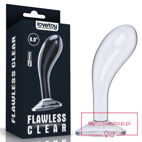Flawless Clear Prostate Plug 6.0'' Flawless Clear Prostate Plug 6.0''