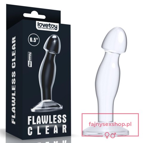 Flawless Clear Prostate Plug 6.5'' Flawless Clear Prostate Plug 6.5''