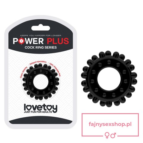 POWER PLUS Cockring Black POWER PLUS Cockring Black