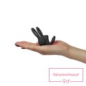 Power Clit Duo Silicone Cockring Black Power Clit Duo Silicone Cockring Black