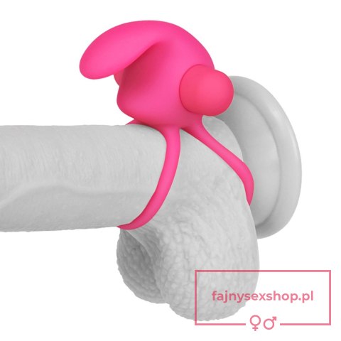 Power Clit Duo Silicone Cockring Pink Power Clit Duo Silicone Cockring Pink