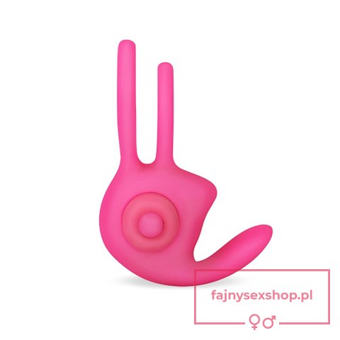 Power Clit Duo Silicone Cockring Pink Power Clit Duo Silicone Cockring Pink