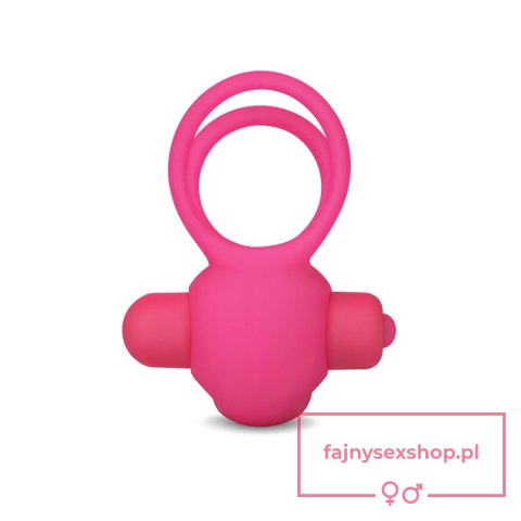 Power Clit Duo Silicone Cockring Pink Power Clit Duo Silicone Cockring Pink