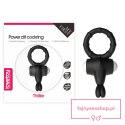 Power Clit Silicone Cockring Black Power Clit Silicone Cockring Black