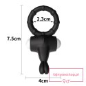Power Clit Silicone Cockring Black Power Clit Silicone Cockring Black