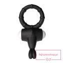 Power Clit Silicone Cockring Black Power Clit Silicone Cockring Black