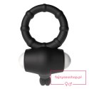 Power Clit Silicone Cockring Black Power Clit Silicone Cockring Black