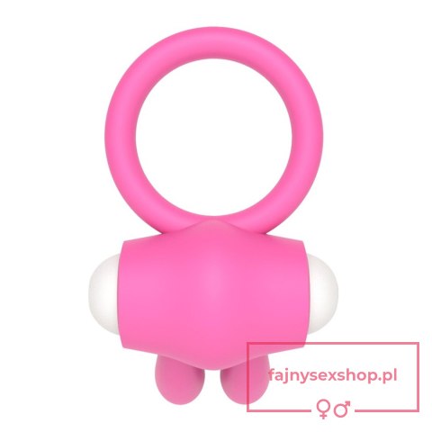 Power Clit Silicone Cockring Pink Power Clit Silicone Cockring Pink