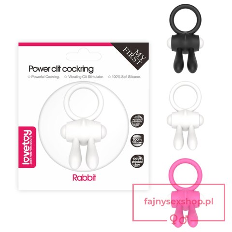 Power Clit Silicone Cockring Pink Power Clit Silicone Cockring Pink