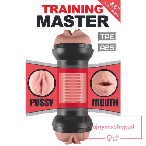 Training Master Double Side Stroker Mouth and Pussy Training Master Double Side Stroker Mouth and Pussy