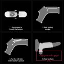 Vibrating Wave Knights Ring with Scrotum Sleeve (White) Vibrating Wave Knights Ring with Scrotum Sleeve (White)