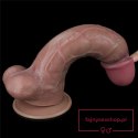 10.5'' Dual Layered Platinum Silicone Cock