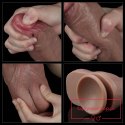 10.5'' Dual layered Platinum Silicone Cock