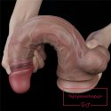 11.5'' Dual Layered Platinum Silicone Cock