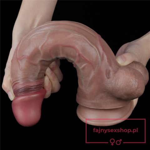 11.5'' Dual Layered Platinum Silicone Cock 11.5'' Dual Layered Platinum Silicone Cock