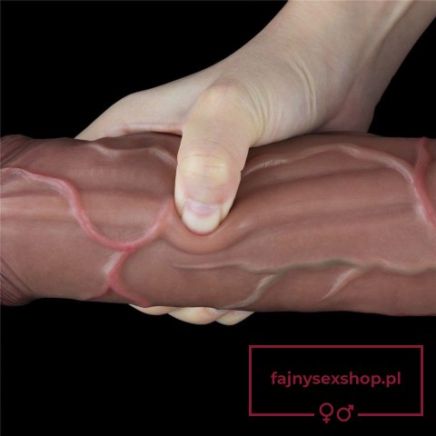 11.5'' Dual Layered Platinum Silicone Cock 11.5'' Dual Layered Platinum Silicone Cock