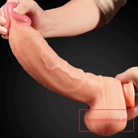 12"" Dual Layered Platinum Silicone Cock 12"" Dual Layered Platinum Silicone Cock